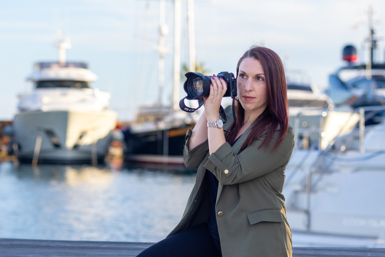 portrait d'un photographe de yacht