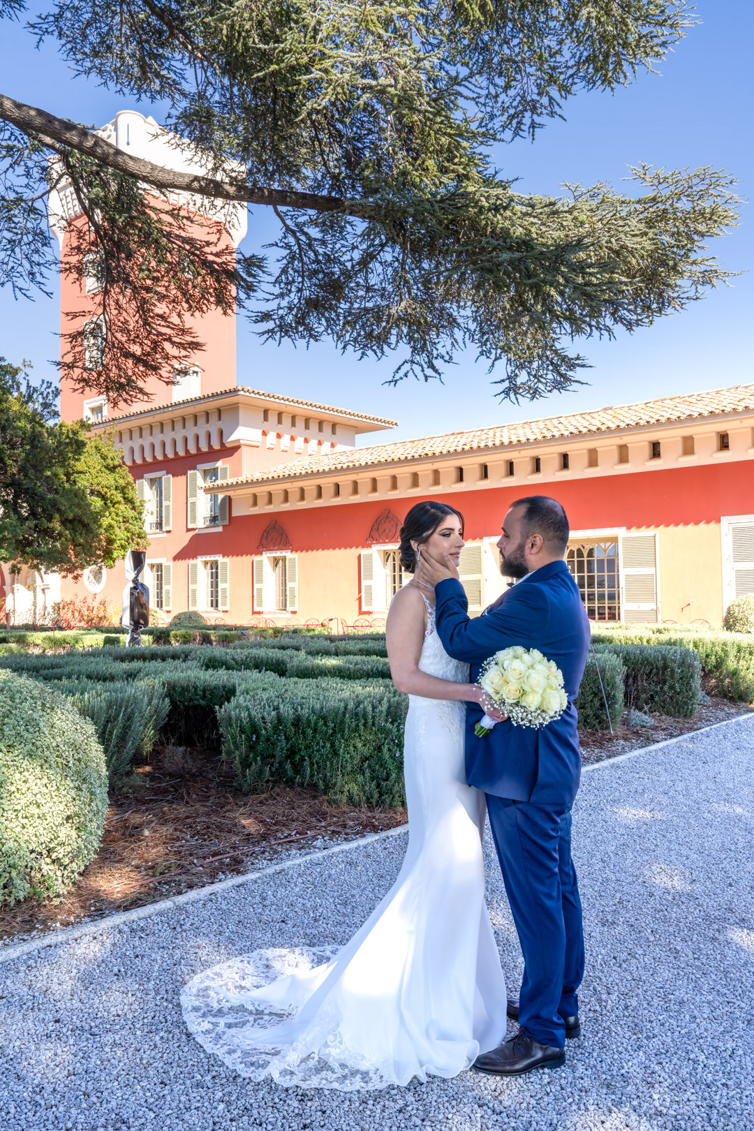 couple mariage au chateau de cremat à Nice