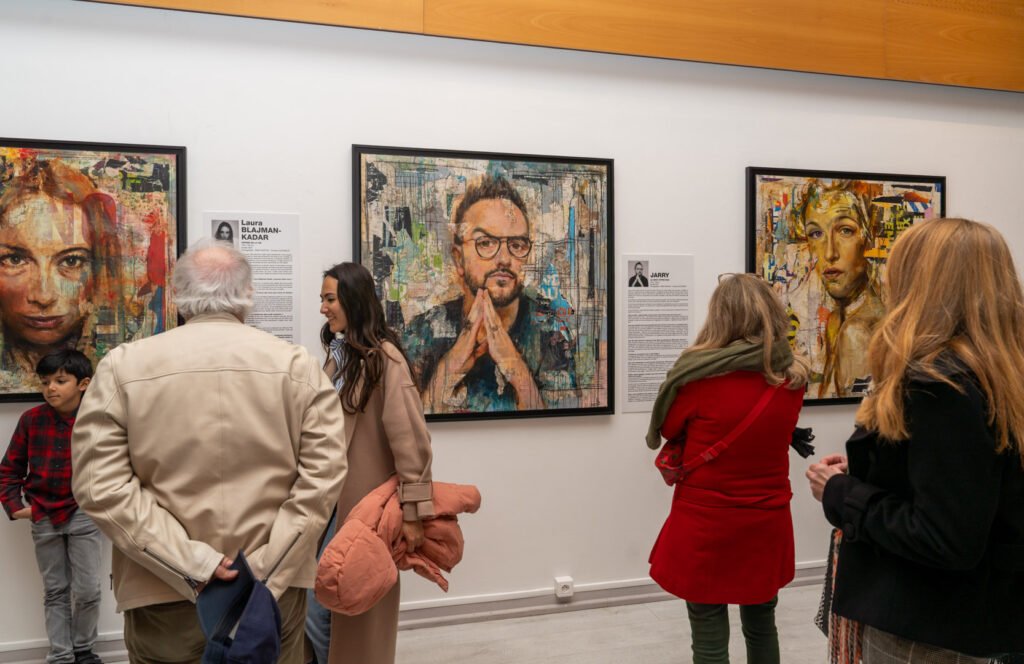 vernissage de grégory berben de ses tableaux avec Jarry